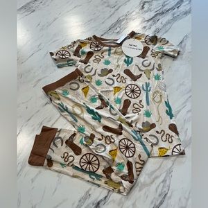 NWT Boys Caramel Ready to Rodeo Two Piece Set